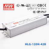Mean Well HLG-120H-42AB Power Supply 120W 42V - Adjustable and Dimmable 2.9A