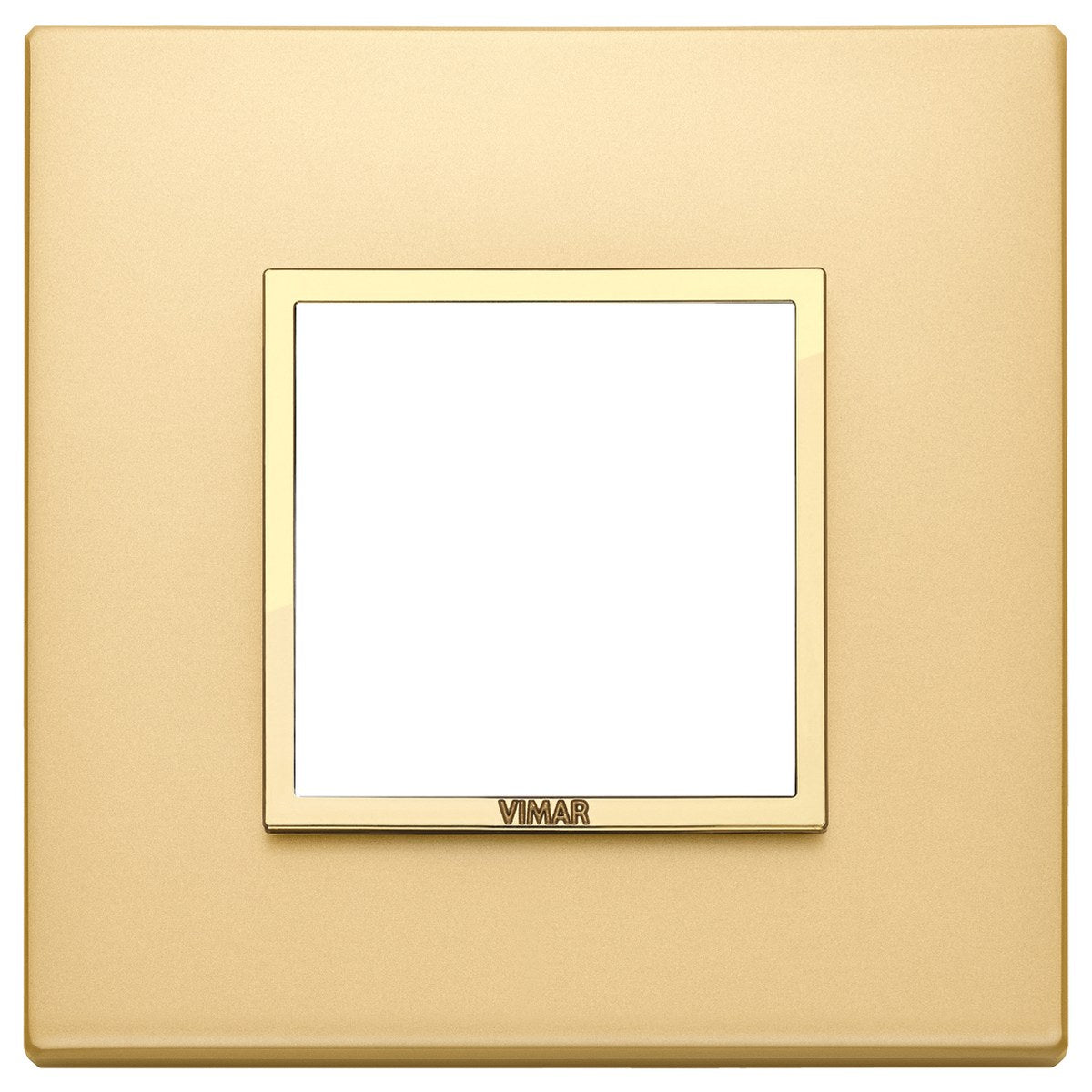 Vimar Eikon Evo Plate 2M Aluminium Satin Gold