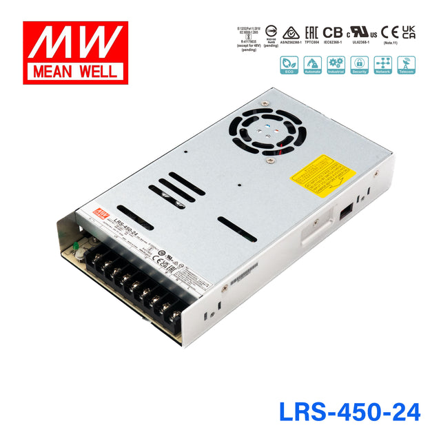 Mean Well LRS-450-24 Power Supply 450W 24V