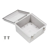 Boxco P-Series 210x210x130mm Plastic Enclosure, IP67, IK08, PC, Grey Cover, Molded Hinge and Latch Type - PHOTO 3