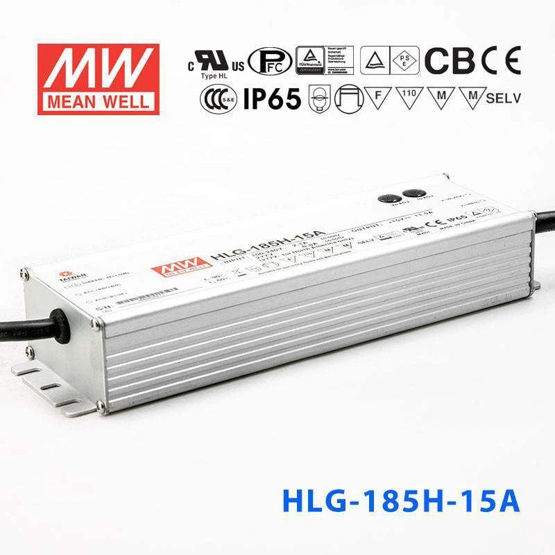 Mean Well HLG-185H-15A Power Supply 172.5W 15V - Adjustable 11.5A