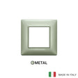 Vimar Plana Plate 2M Metal Metallized Green - Square