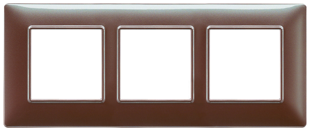 Vimar Plana Plate 6M Technopolymer Iridescent Brown
