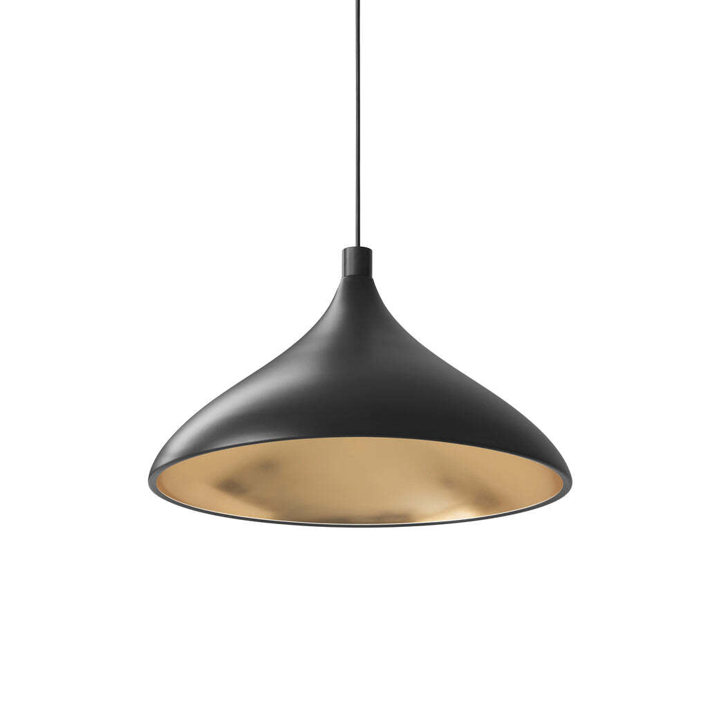 Pablo Pendant Swell XL Single Wide Black / Brass