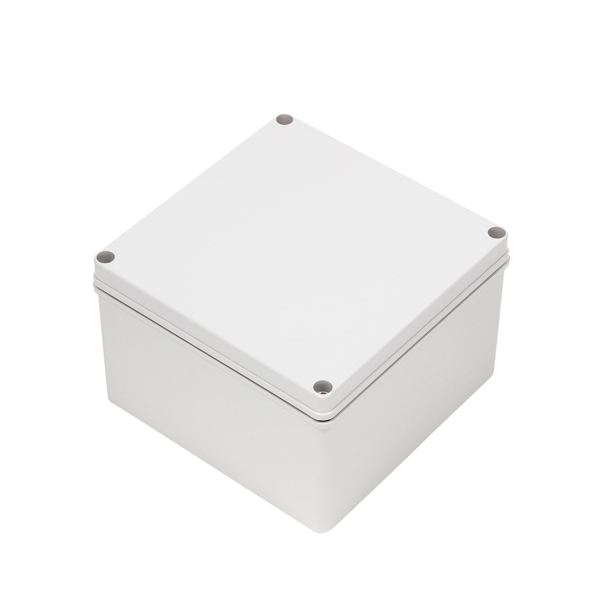 Boxco S-Series 200x200x130mm Plastic Enclosure, IP67, IK08, ABS, Grey Cover, Screw Type - PHOTO 1