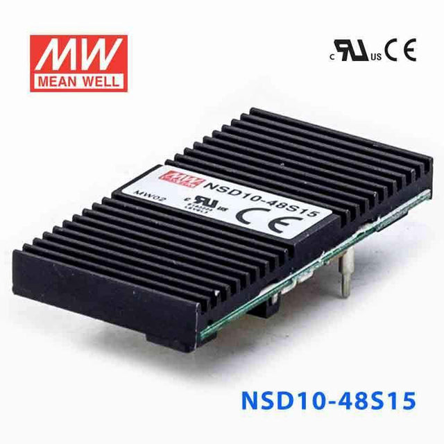 Mean Well NSD10-48S15 DC-DC Converter - 10.05W - 22~72V in 15V out 670mA
