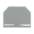 Wago 280-301 End and Intermediate Plate 2.5mm Thick Gray