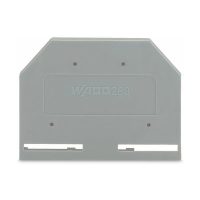 Wago 280-301 End and Intermediate Plate 2.5mm Thick Gray