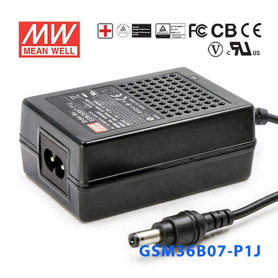 Mean Well GSM36B07-P1J Power Supply 32.4W 7.5V 4.32A