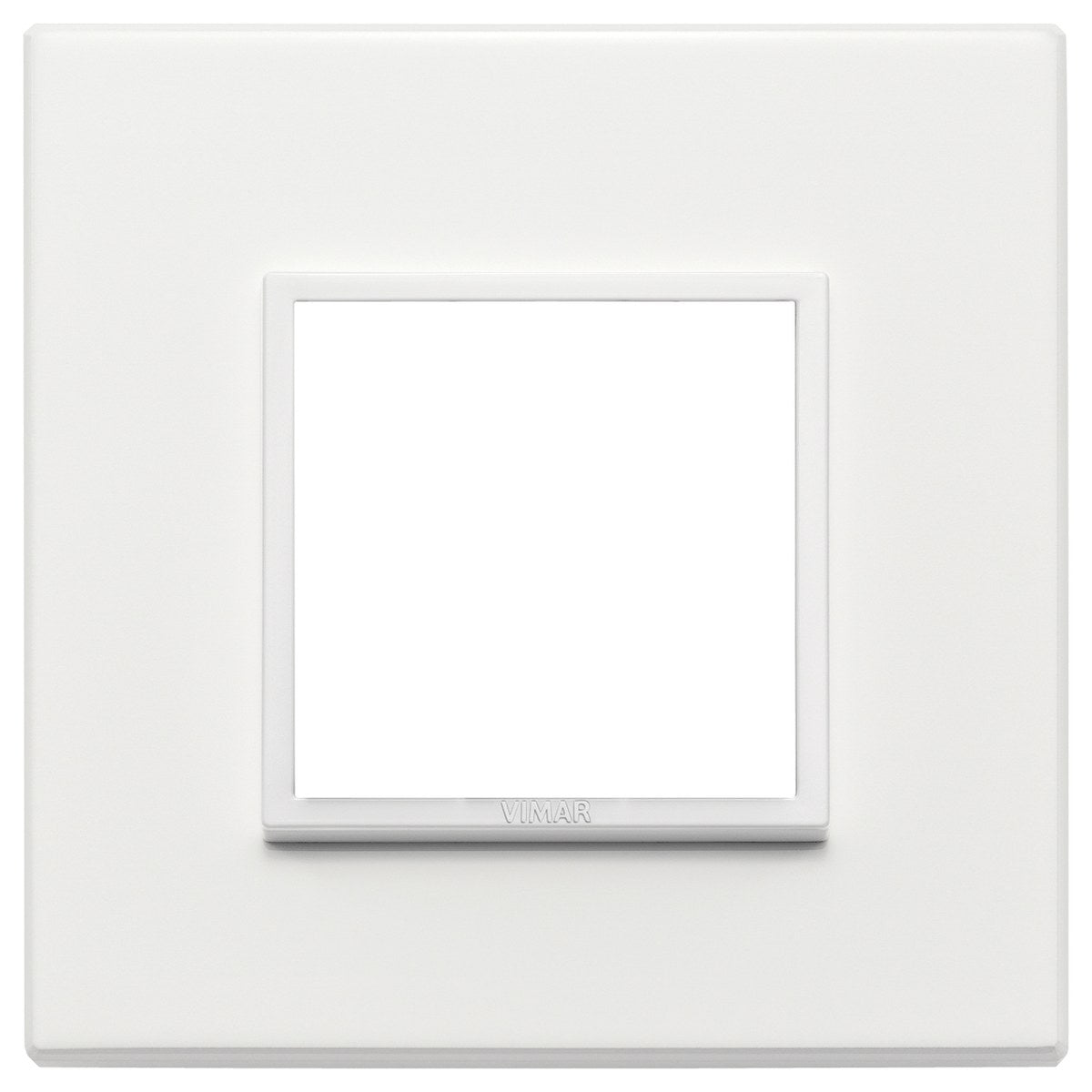 Vimar Eikon Evo Plate 2M Aluminium Total White
