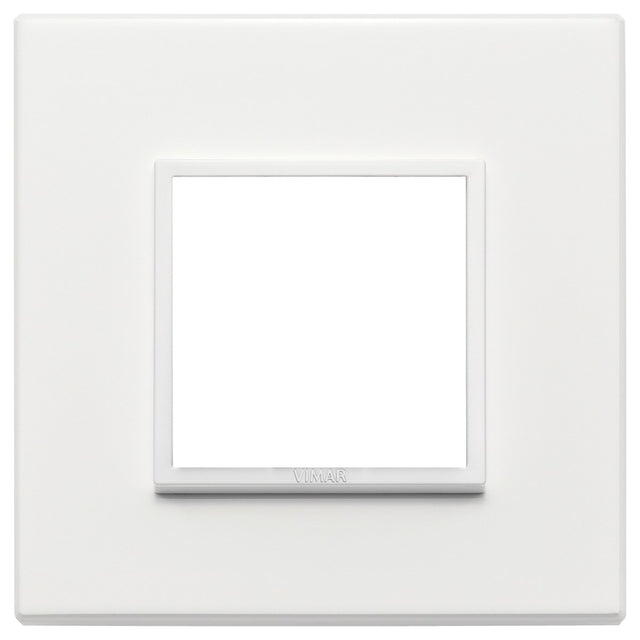 Vimar Eikon Evo Plate 2M Aluminium Total White