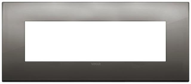Vimar Arke Classic Plate 7M Metal Black Chrome