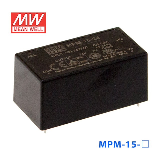 Mean Well MPM-15-24 Power Supply 15W 24V