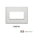 Vimar Eikon Evo Plate 4M Aluminium Silver