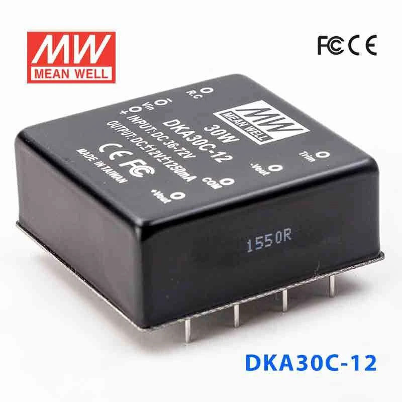 Mean Well DKA30C-12 DC-DC Converter - 30W - 36~72V in ±12V out 1.25A