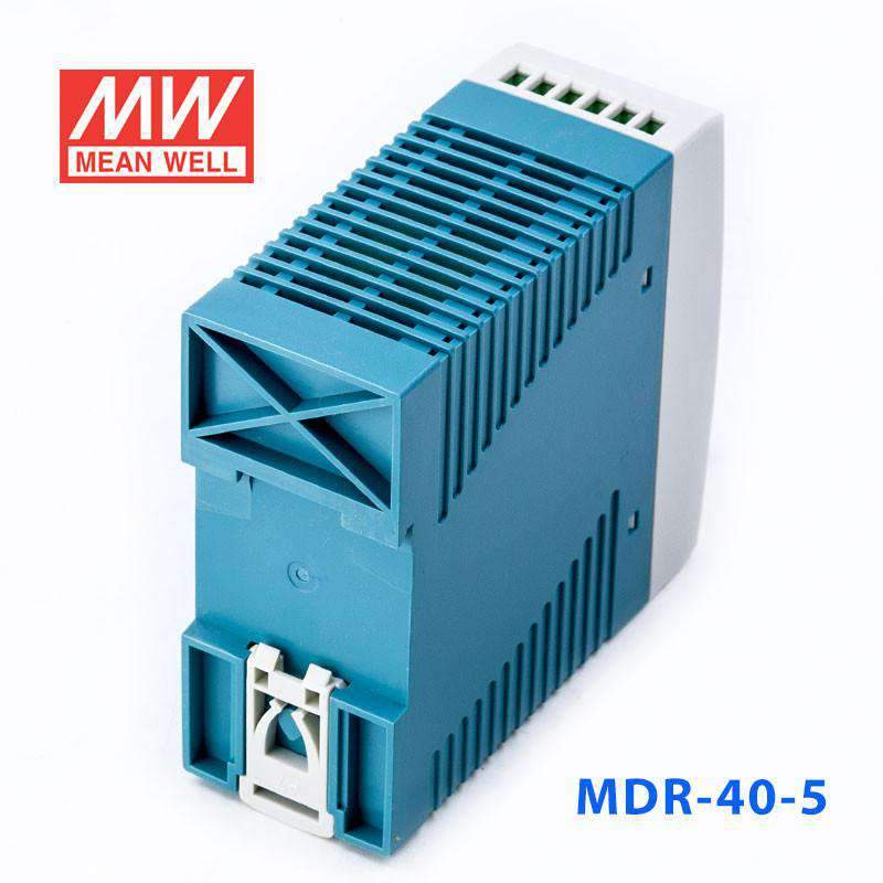 Mean Well MDR-40-5 Single Output Industrial Power Supply 40W 5V 6A - DIN Rail - PHOTO 3