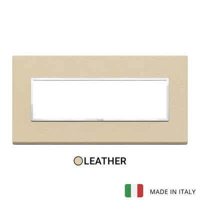 Vimar Eikon Evo Plate 7M Leather Cream