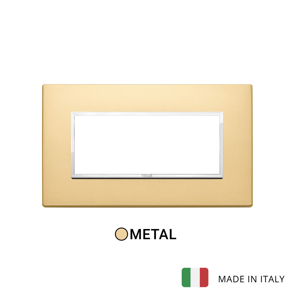 Vimar Eikon Evo Plate 5M Aluminium Satin Gold