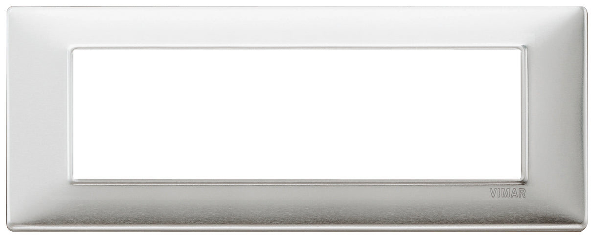 Vimar Plana Plate 7M Metal Brushed Aluminium