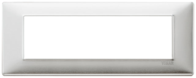 Vimar Plana Plate 7M Metal Brushed Aluminium