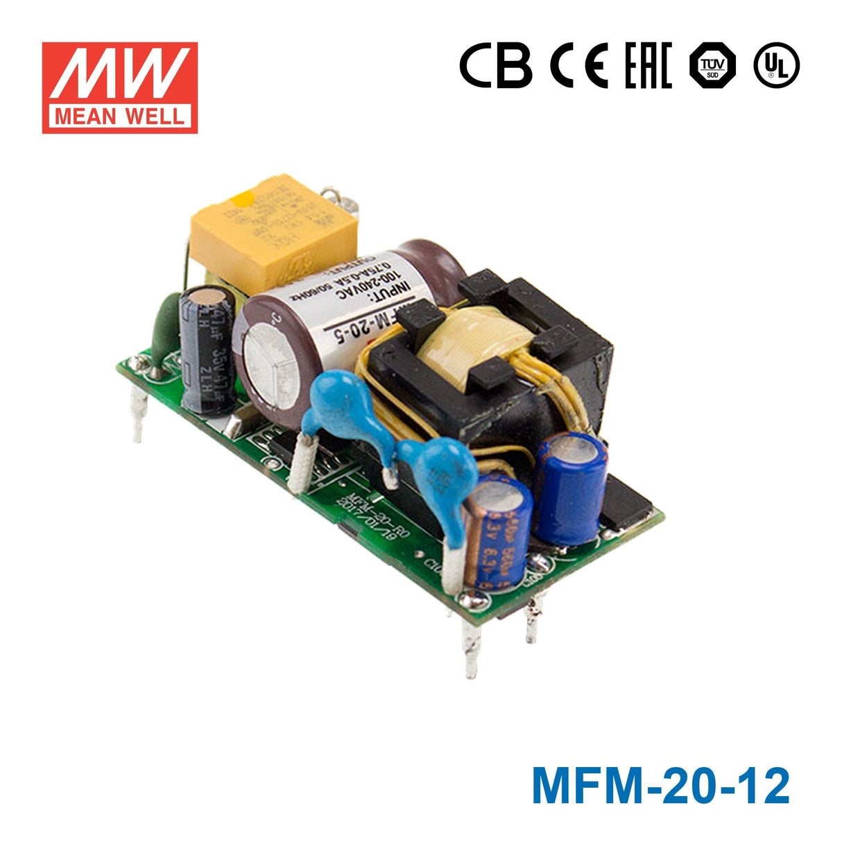 Mean Well MFM-20-12 Power Supply 20W 12V 1.8A