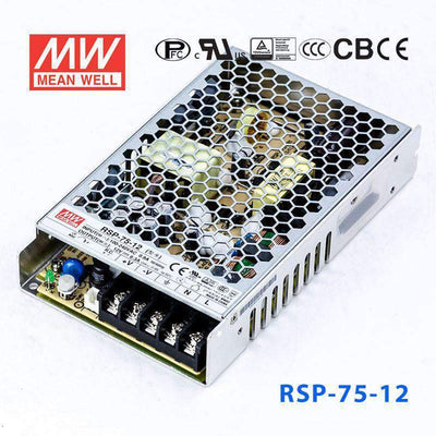 Mean Well RSP-75-12 Power Supply 75W 12V 6.3A
