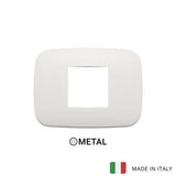 Vimar Arke Round Plate 2centrM Metal Matt White