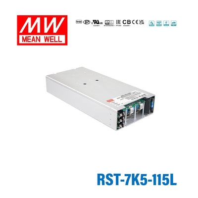 Mean Well RST-7K5-115L High Power AC/DC Power Supply 7475W, 3 Phase Input, 115V Output, Water Cooling 65A