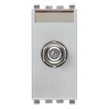 Eikon F Type Female Socket Connector Silver