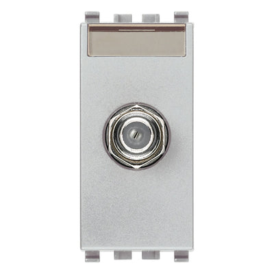 Eikon F Type Female Socket Connector Silver