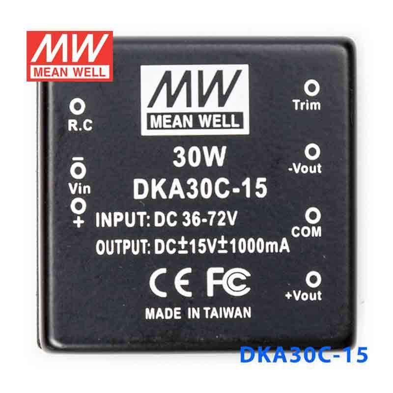 Mean Well DKA30C-15 DC-DC Converter - 30W - 36~72V in ±15V out 1A - PHOTO 2