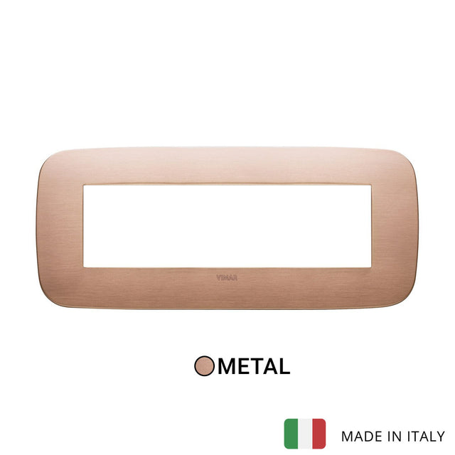 Vimar Arke Round Plate 7M Metal Brushed Copper