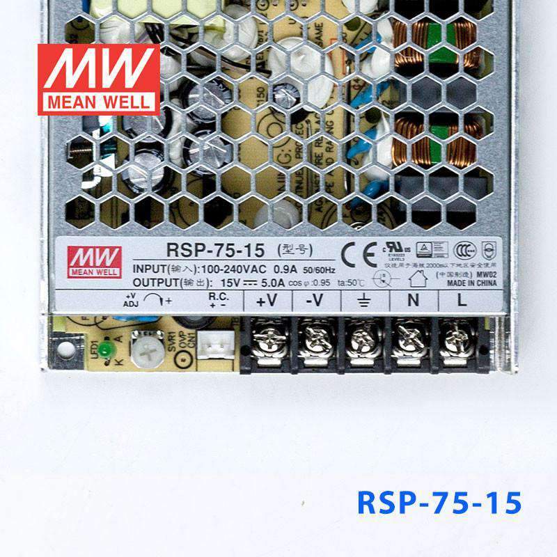 Mean Well RSP-75-15 Power Supply 75W 15V - PHOTO 2