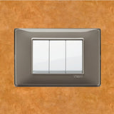 Vimar Plana Plastic 3 Gang Switch - Reflex Ash - 16A - PHOTO 6