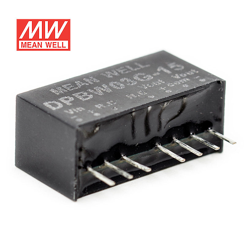 Mean Well DPBW03G-15 DC-DC Converter - 3W - 18~75V in ±15V out 100mA