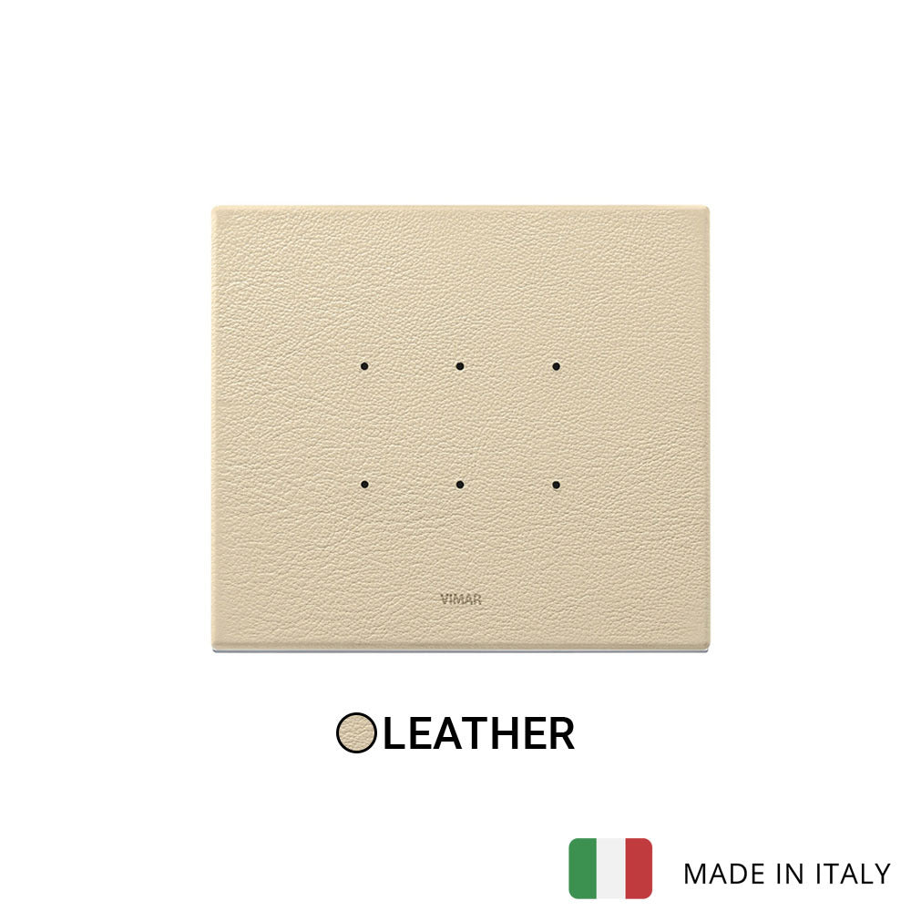 Vimar Eikon Tactil Plate 3M Leather Cream