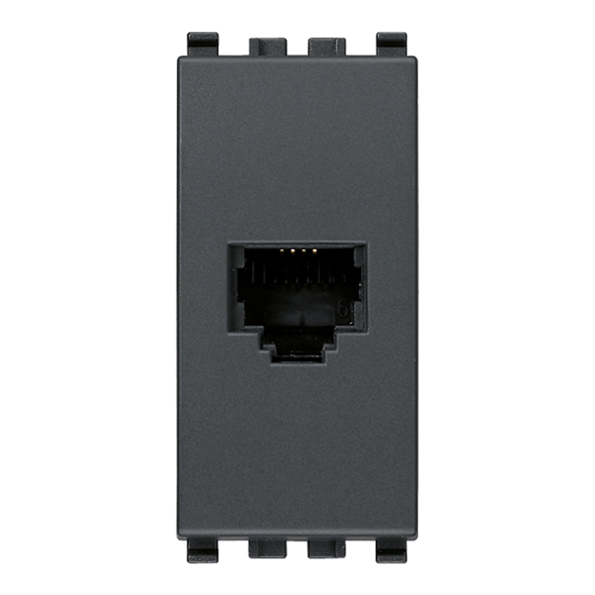 Eikon RJ11 Phone Jack 6/4 Grey