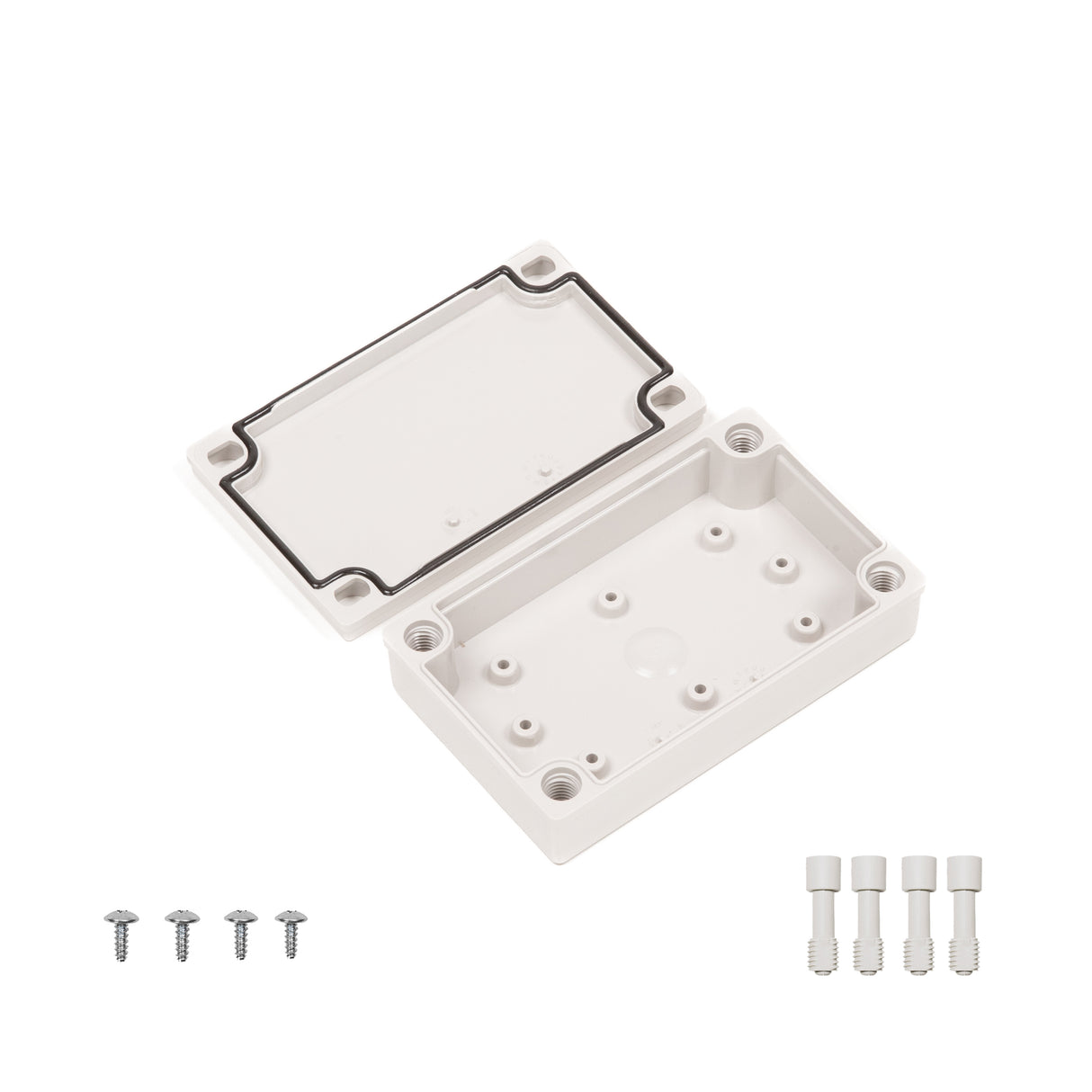 Boxco M-Series 80x130x35mm Plastic Enclosure, IP67, IK08, PC, Grey Cover, Screw Type - PHOTO 3