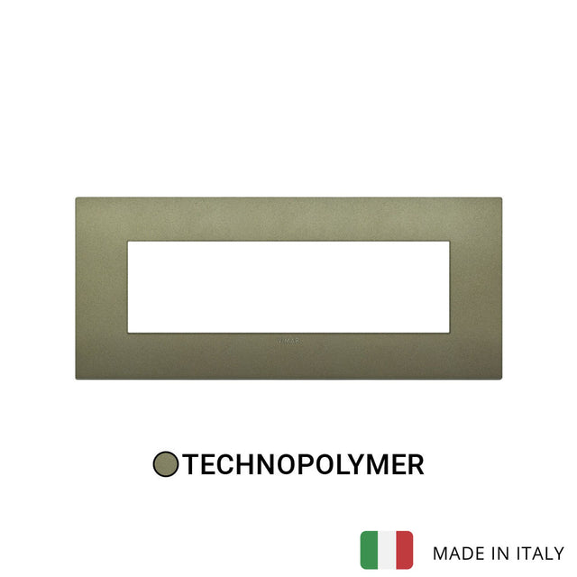 Vimar Arke Classic Plate 7M Technopolymer Matt Green