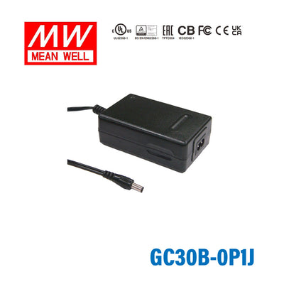 Mean Well GC30B-0P1J Portable Chargers 16.8W 4.2V 4A - Green Adaptor
