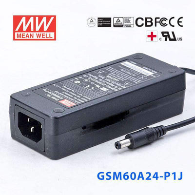 Mean Well GSM60A24-P1J Power Supply 60W 24V 2.5A