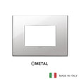 Vimar Eikon Plate 3M Metal Titanium