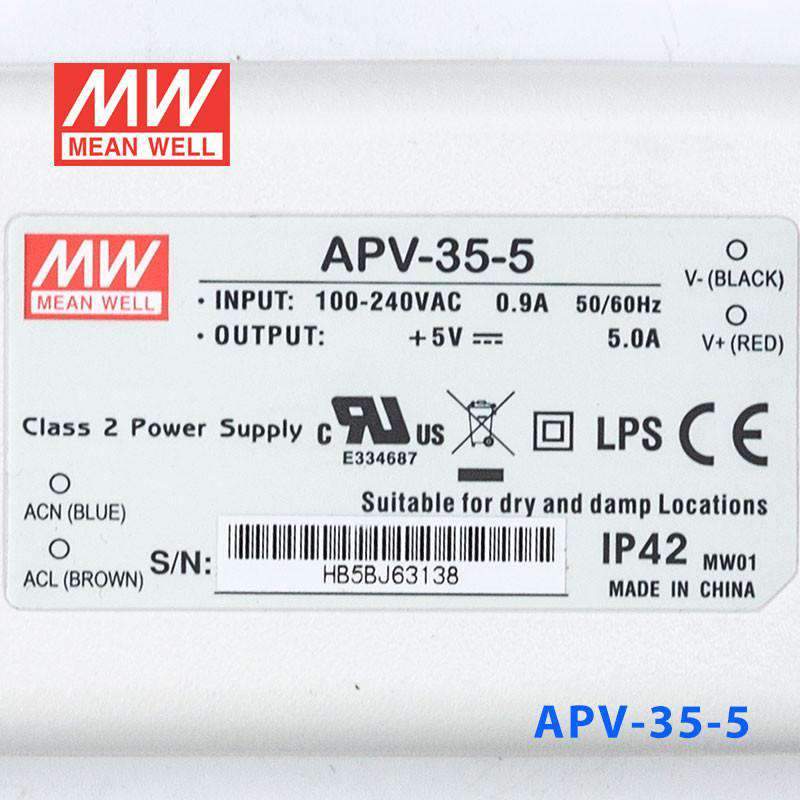 Mean Well APV-35-5 Power Supply 25W 5V - PHOTO 3