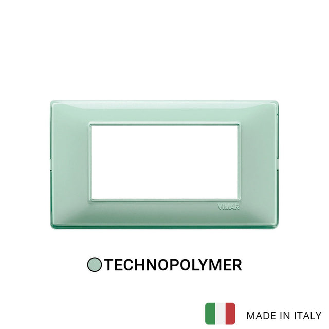 Vimar Plana Plate 4M Reflex Green Mint
