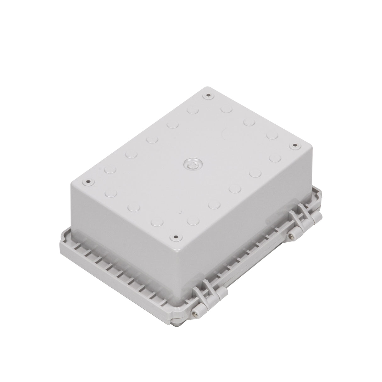 Boxco P-Series 135x185x85mm Plastic Enclosure, IP67, IK08, PC, Grey Cover, Molded Hinge and Latch Type - PHOTO 2