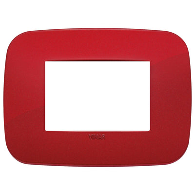 Vimar Arke Round Plate 3M Technopolymer Red