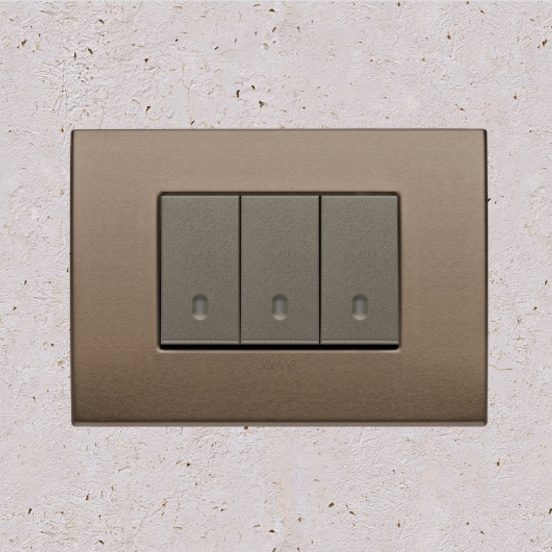 Vimar Arke Metal 3 Gang switch - Dark Bronze - 16A - PHOTO 21
