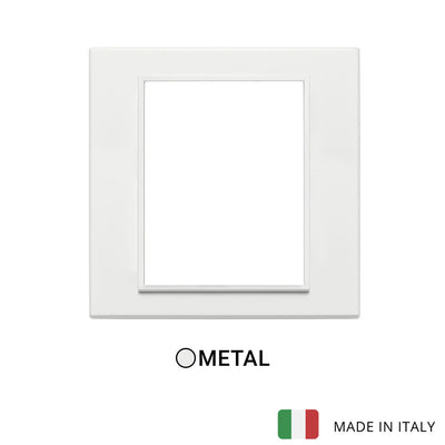 Vimar Eikon Evo Plate 8(4+4)M Aluminium Total White