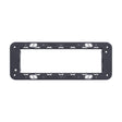 vimar VM-21617 Frame 7M with Screws Black