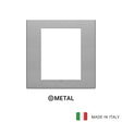 Vimar Eikon Exe Plate 8M Metal Silver